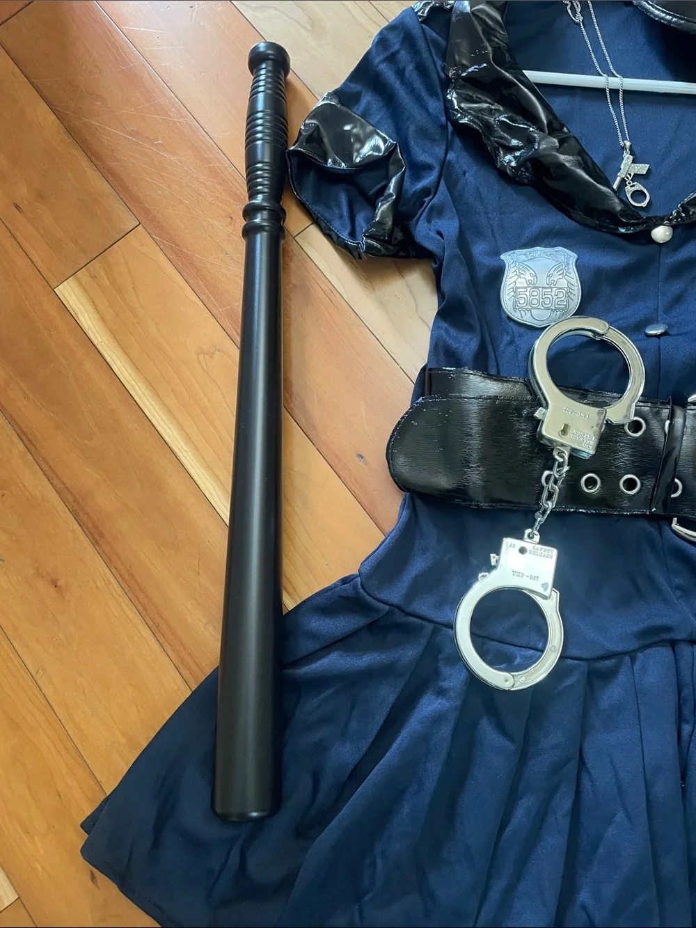 Adult Navy Police Officer Costume with Accessories